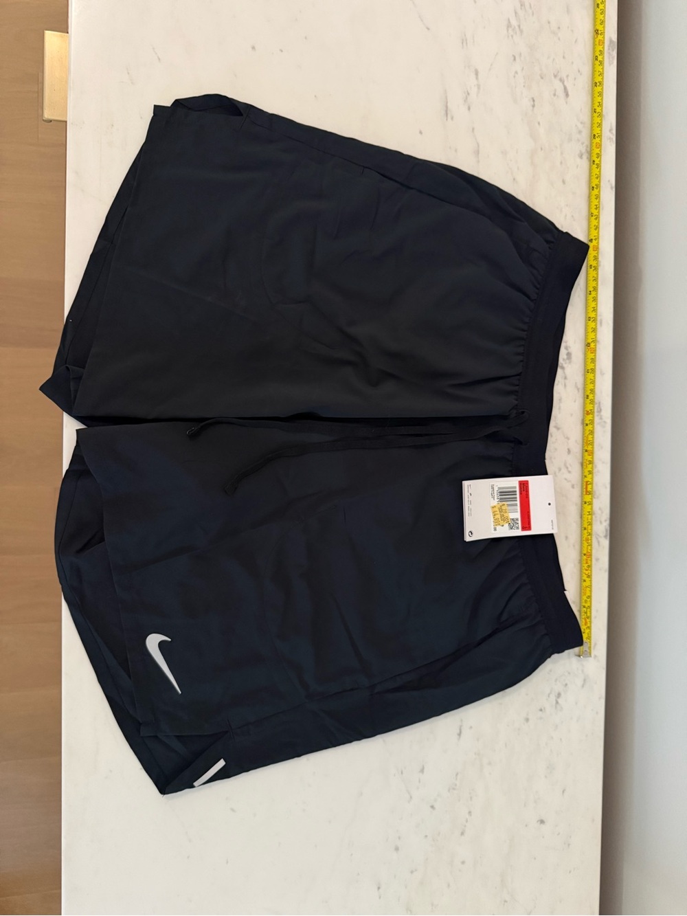 Nike Black Men's Running Shorts with Drawstring Waist